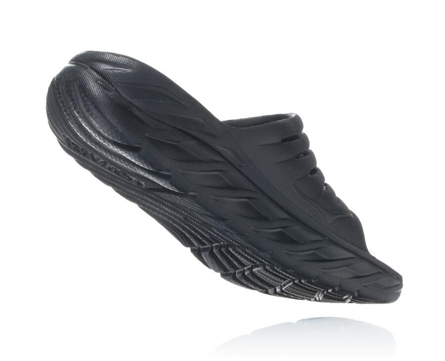 Hoka One One Slide Panske Čierne - ORA Recovery - 12546-PGIT